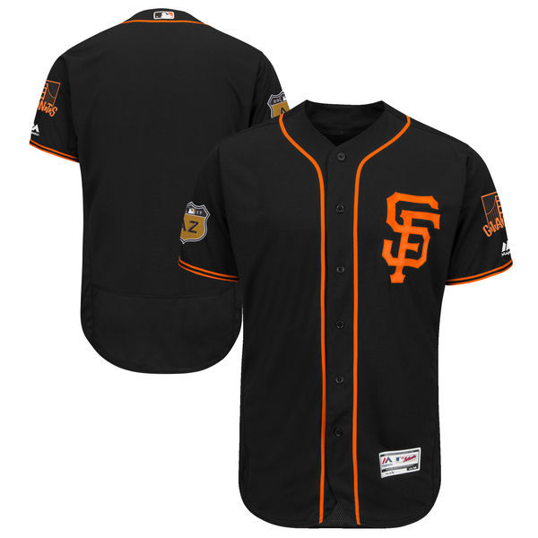 2017 MLB San Francisco Giants Blank Black Jerseys->->MLB Jersey